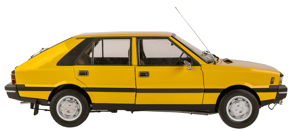 Wyjątkowe modele kolekcjonerskie Auto-Welt żółty Polonez bez tła
