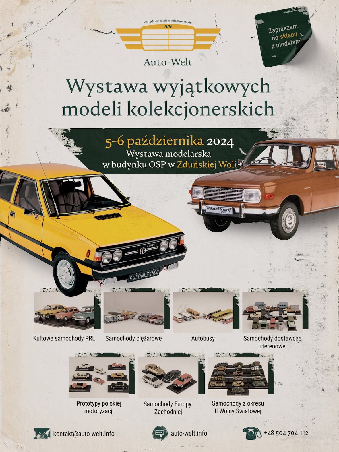 Wystawa modelarska w budynku OSP w Zduńskiej Woli - 5-6.10.2024